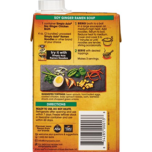 Simply Asia Japanese Inspired Ramen Soy Ginger Chicken Broth, 26