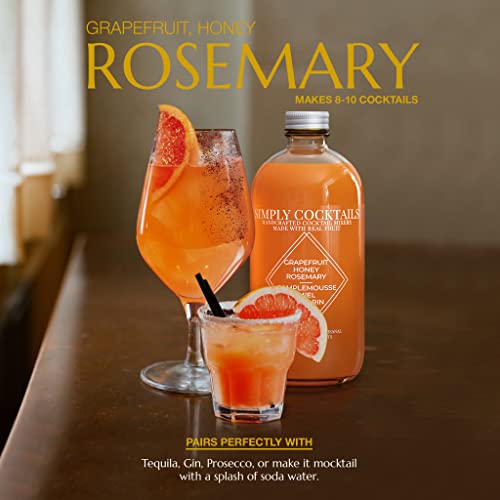 Simply Cocktails Grapefruit Honey Rosemary Cocktail Mixer. Perfe...