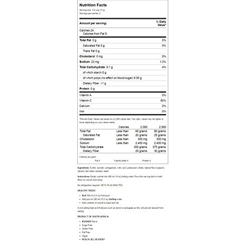 Simply Delish Dessert Jel, Orange, 1.6 Ounce Pack Of 6