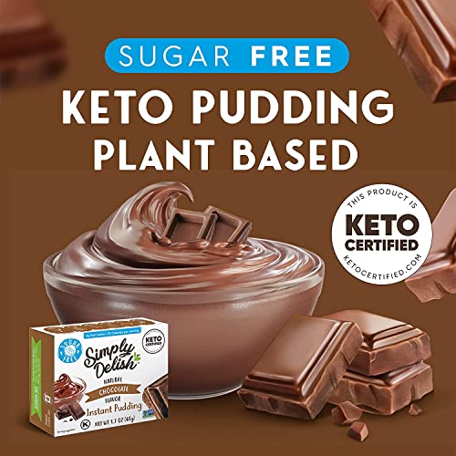 Simply Delish Natural Instant Chocolate Pudding - Sugar Free, No