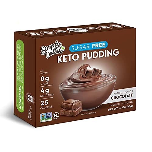 Simply Delish Natural Instant Chocolate Pudding - Sugar Free, No