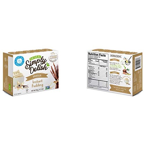 Simply Delish Natural Instant Vanilla Pudding - Sugar Free, Non