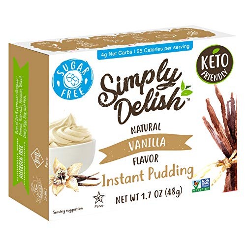 Simply Delish Natural Instant Vanilla Pudding - Sugar Free, Non