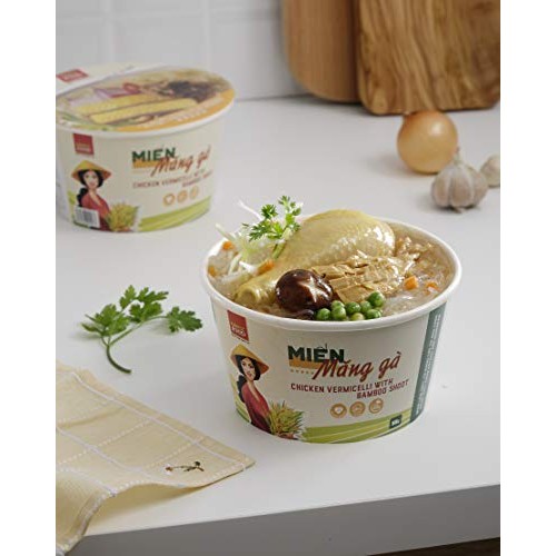 Chicken And Bamboo Shoot Vermicelli Glass Instant Noodle Bowl P