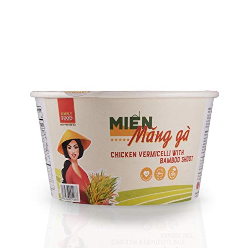Chicken And Bamboo Shoot Vermicelli Glass Instant Noodle Bowl P