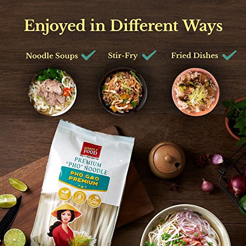 Premium Pho Rice Stick Noodles Simply Food - Restaurant Quality,