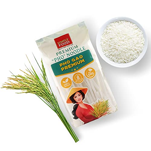 Premium Pho Rice Stick Noodles Simply Food - Restaurant Quality,
