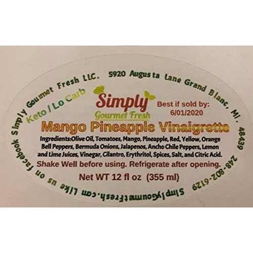 Mango Pineapple Vinaigrette Mango Pineapple Vinaigrette
