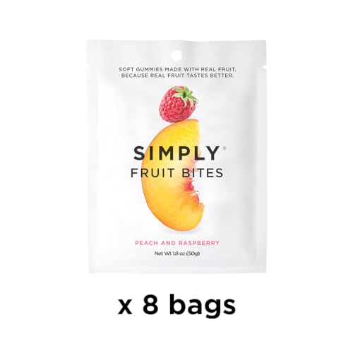 Simply Fruit Gummies | Made with Real Fruit | Peach and Raspberr...