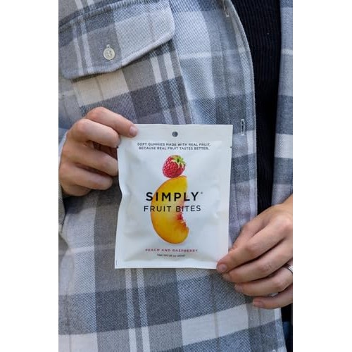 Simply Fruit Gummies | Made with Real Fruit | Peach and Raspberr...