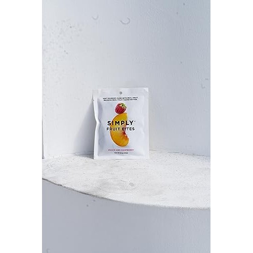 Simply Fruit Gummies | Made with Real Fruit | Peach and Raspberr...