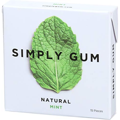 Simply Gum Natural Mint Chewing Gum, 15 Ct
