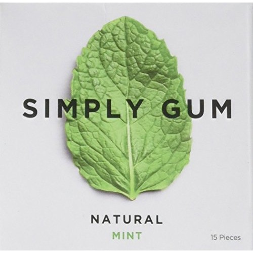 Simply Gum Natural Mint Chewing Gum, 15 Ct