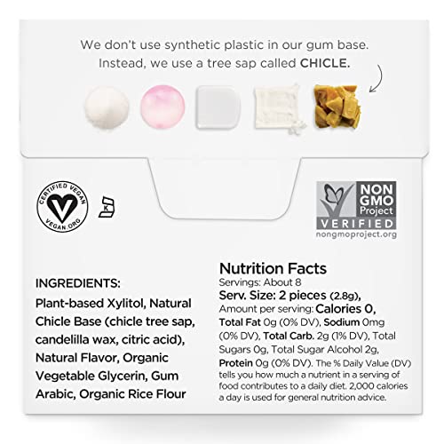 Simply Gum Sugar Free Chewing Gum Bubble Gum, 6 Packs