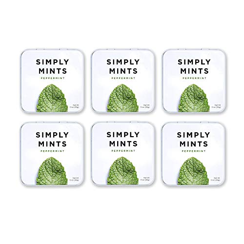 Natural Breath Mints By Simply Gum | Peppermint | Pack Of Six 2