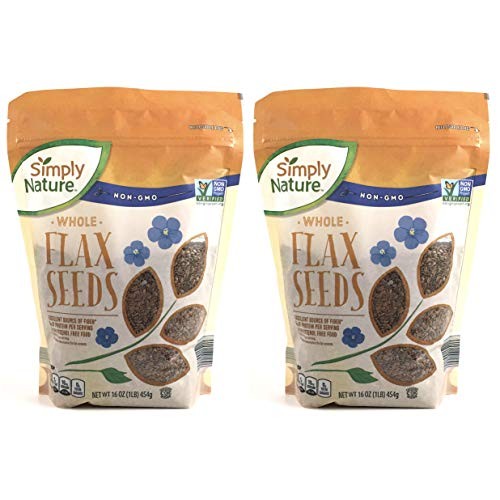 Simply Nature Flax Seed Whole, 16 Oz, 2-Pack