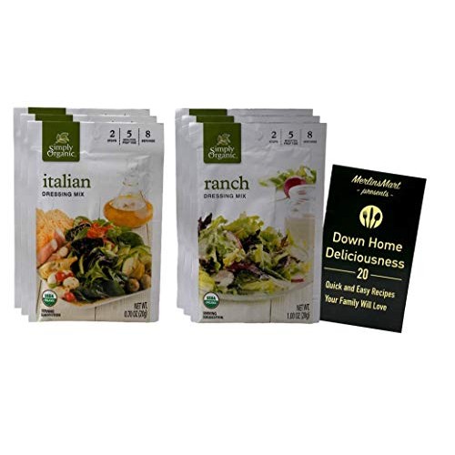 Simply Organic Salad Dressing Seasoning Powder Mix | 2 Flavor Va