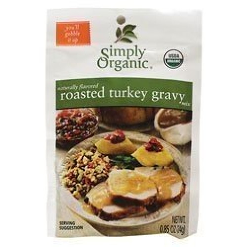 5 Savers Package:Simply Organic Roasted Turkey Gravy, Seasoning