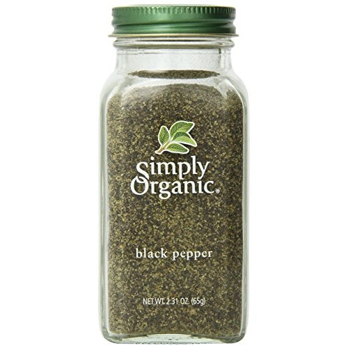 Simply Organic Pepper, Black Medium Grind Certified Organic, 2.3