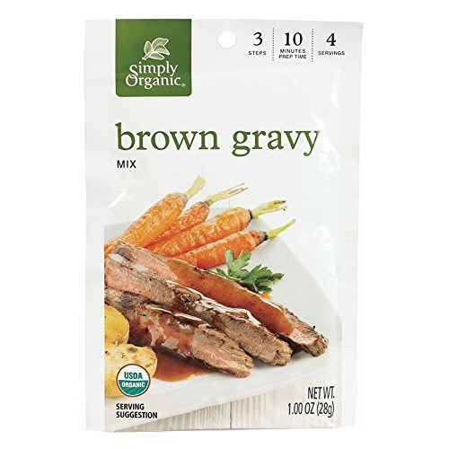 Simply Organic Brown Gravy, Seasoning Mix, Certified Organic, 1-