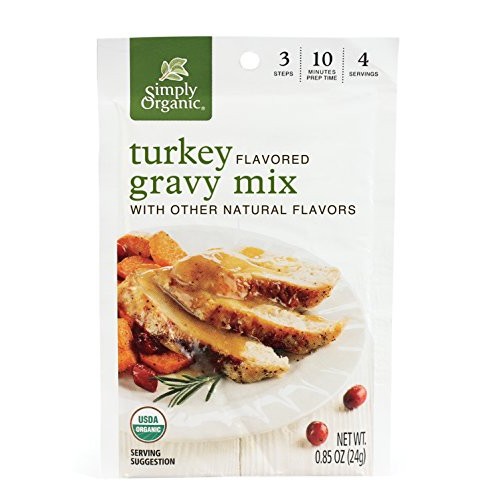 Simply Organic Turkey Flavored Gravy Mix, Certified Organic, 0.8