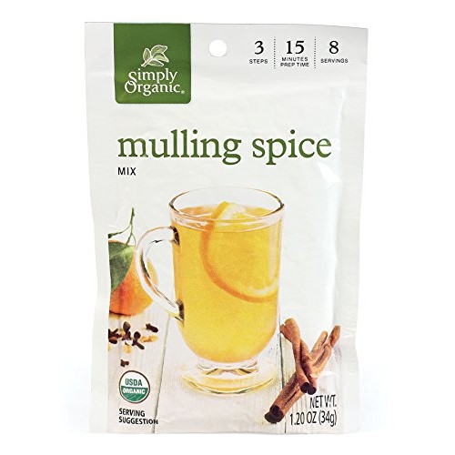 Simply Organic Mulling Spice, 1.20-Ounce Pouch Pack Of 8