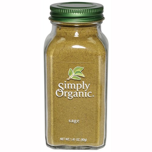 Simply Organic Sage Leaf Ground Certified Organic, 1.41-Ounce Co