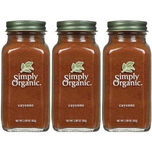 Simply Organic Cayenne Pepper Certified Organic, 2.89 Oz Contain