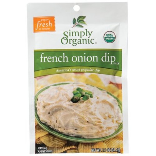 Simply Organic French Onion Dip 1.1 Oz Pack Of 12