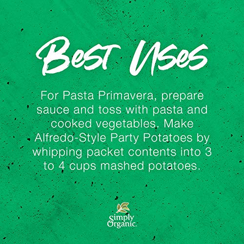 Simply Organic Alfredo Sauce Mix, Certified Organic, Gluten-Free