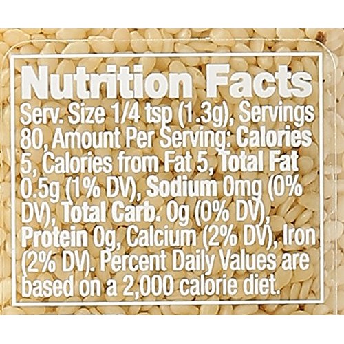 Simply Organic Bottle Sesame Seed Whole, 3.7 Oz