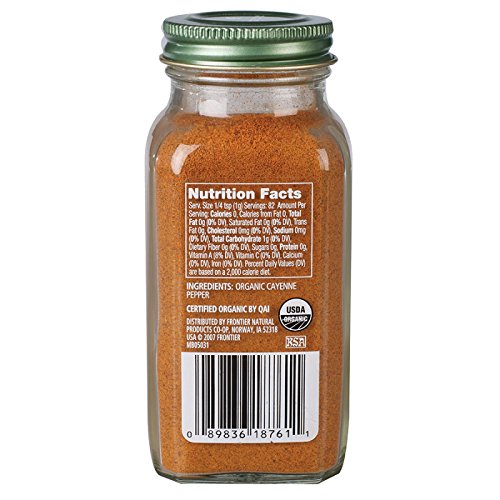 Simply Organic Cayenne Pepper, Certified Organic | 2.89 Oz | Cap
