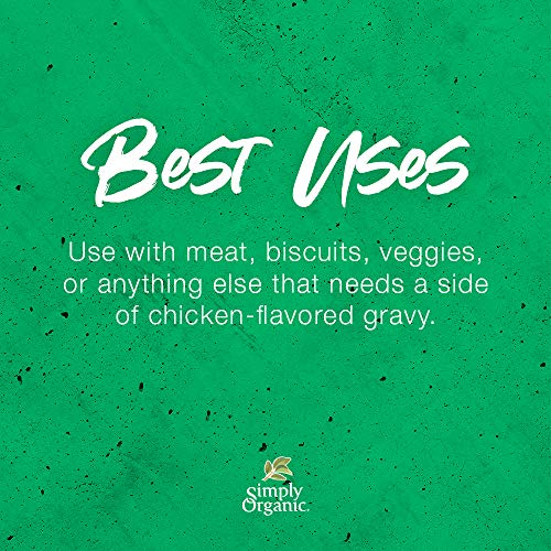 Simply Organic Chicken Flavored Gravy Mix, Certified Organic, Gl