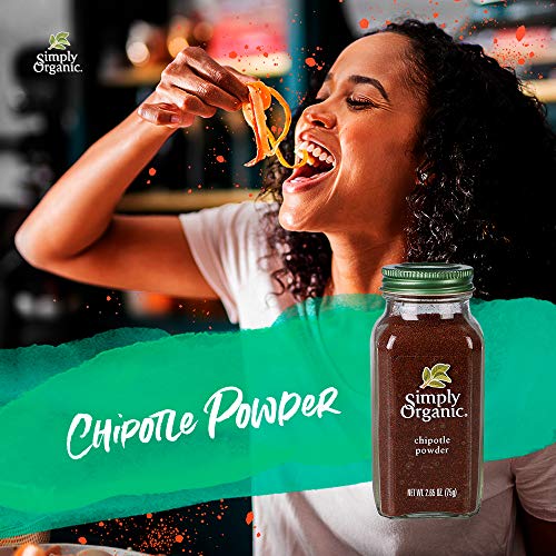 Simply Organic Chipotle Powder, Certified Organic, Vegan | 2.65
