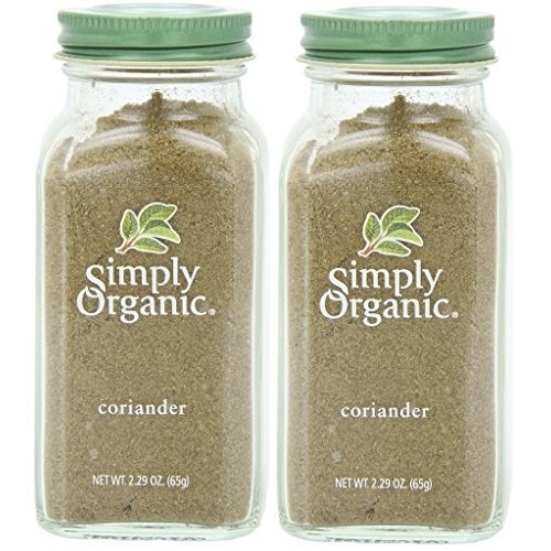 Simply Organic, Coriander, 2.29 Oz 65 G - 2 Bottles