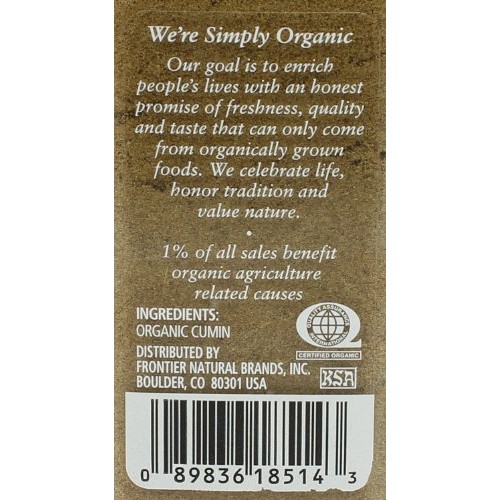 Simply Organic Cumin Seed Ground Certified Organic, 2.31-Ounce C