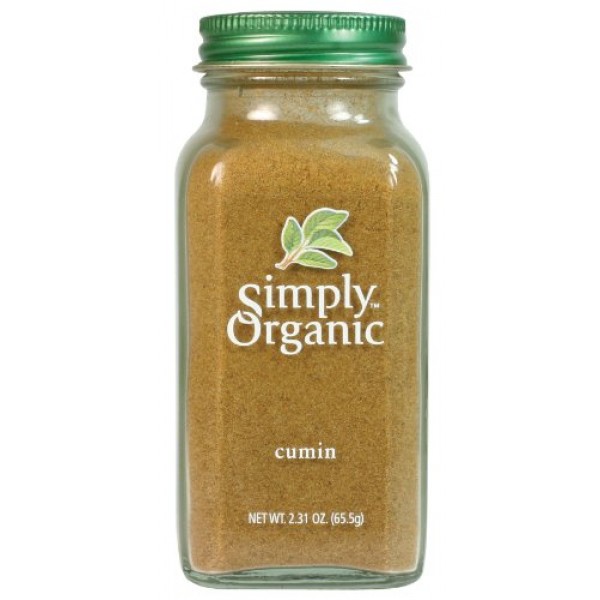 Simply Organic Cumin Seed Ground Certified Organic, 2.31-Ounce C...