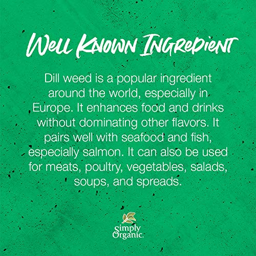 Simply Organic Dill Weed, Cut &Amp; Sifted, Certified Organic | 0.81