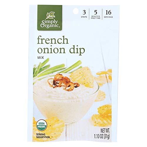 Simply Organic French Onion Dip 12X1.1 Oz