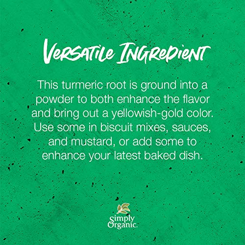 Simply Organic Ground Turmeric Root, Certified Organic | 0.53 oz...