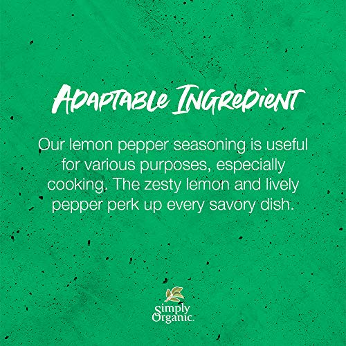 Simply Organic Lemon Pepper, Certified Organic | 3.17 Oz