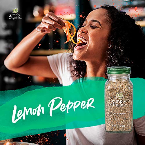 Simply Organic Lemon Pepper, Certified Organic | 3.17 Oz