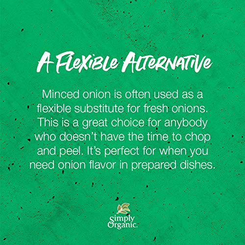 Simply Organic Minced White Onion, Certified Organic | 2.21 Oz |
