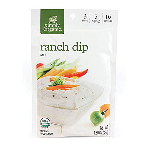 Simply Organic Ranch Dip, Certified Organic, Gluten-Free | 1.5 O