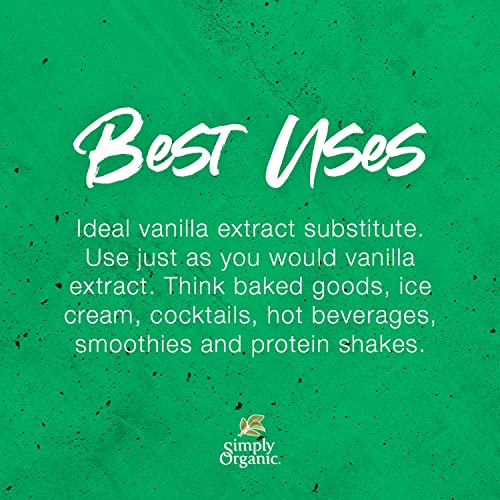 Simply Organic Vanilla Flavoring non-alcoholic, Certified Orga...