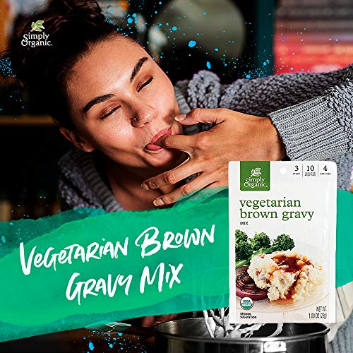 Simply Organic Vegetarian Brown Gravy Mix, Certified Organic, Ve