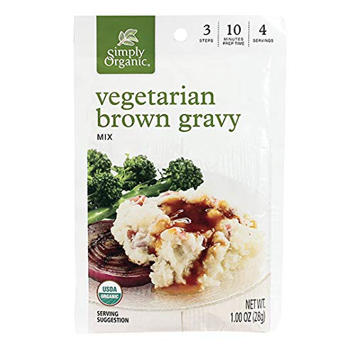 Simply Organic Vegetarian Brown Gravy Mix, Certified Organic, Ve