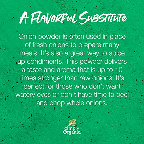 Simply Organic White Onion Powder, Certified Organic | 3 Oz | Pa