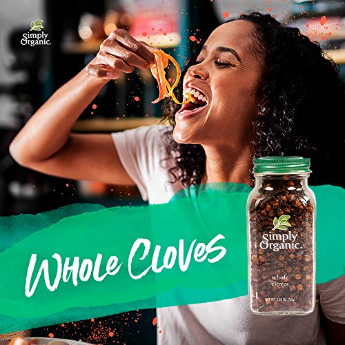 Simply Organic Whole Cloves, Certified Organic | 2.05 Oz | Pack