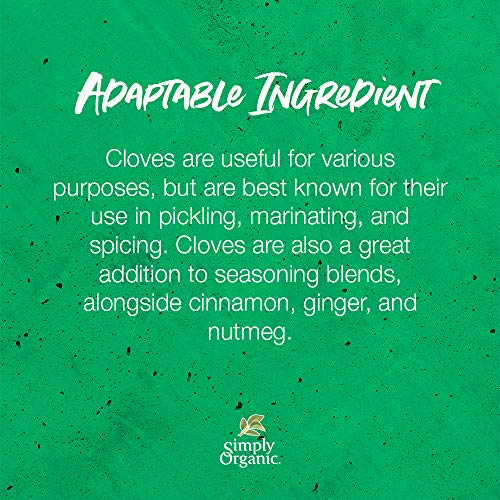 Simply Organic Whole Cloves, Certified Organic | 2.05 Oz | Pack